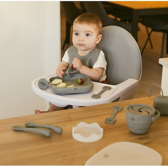 Interbaby Baby Food Plate made of Silicone Green