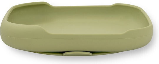 Interbaby Baby Food Plate made of Silicone Green