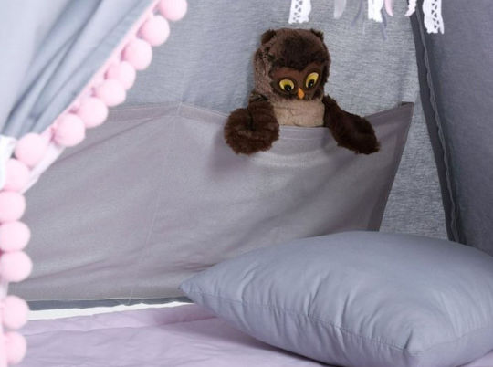 Eli Neli Kids Indian Teepee Play Tent Set Pillows Gray