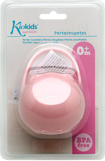 Kiokids Θήκη Πιπίλας από Πλαστικό Ροζ