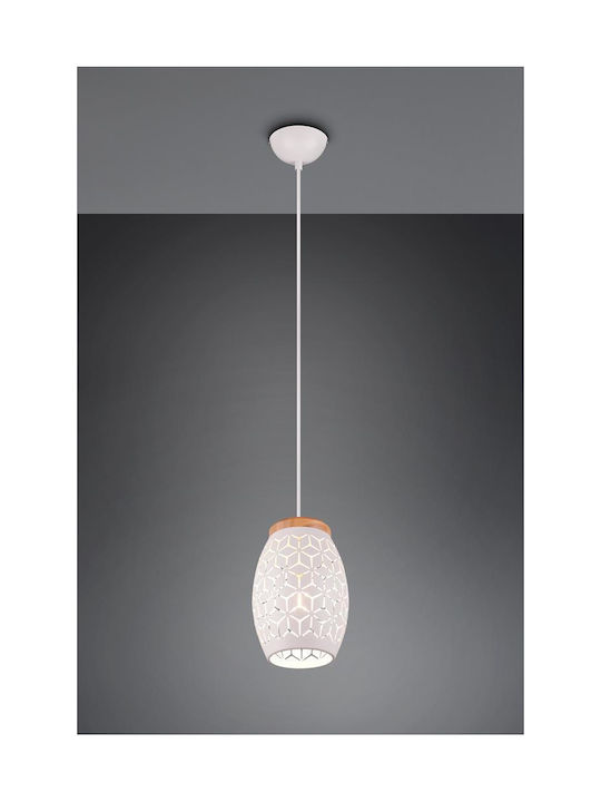 Trio Lighting Pendant Light White with Socket E27 15x150cm