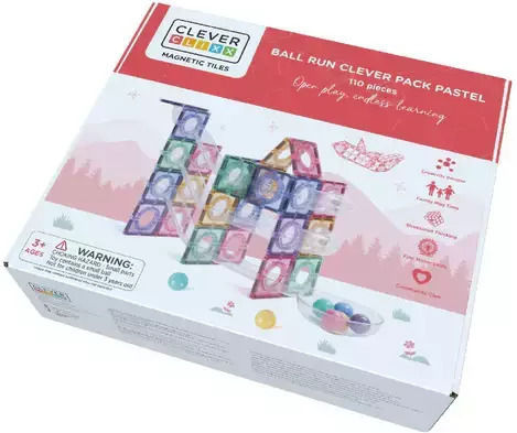Cleverclixx Magnetisches Bau- und Konstruktionsspielzeug Für Kinder Ab 3 Jahren
