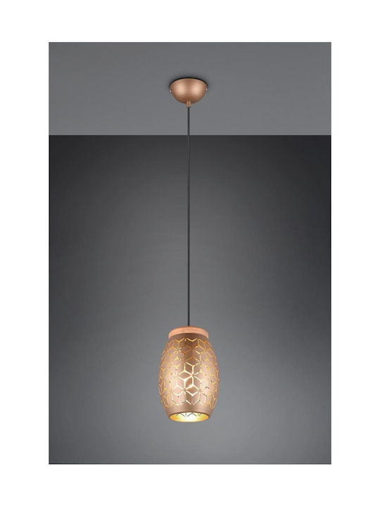 Trio Lighting Pendant Light Brown with Socket E27 15x150cm