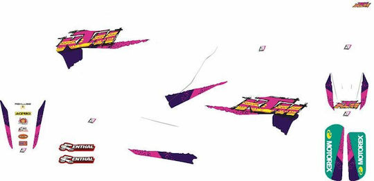 Blackbird Racing Aufkleberset 2547aa Ktm Exc 300 Tpi 20-23 Ktm Exc 250 Tpi 20-23 Pink-Lila-Weiß