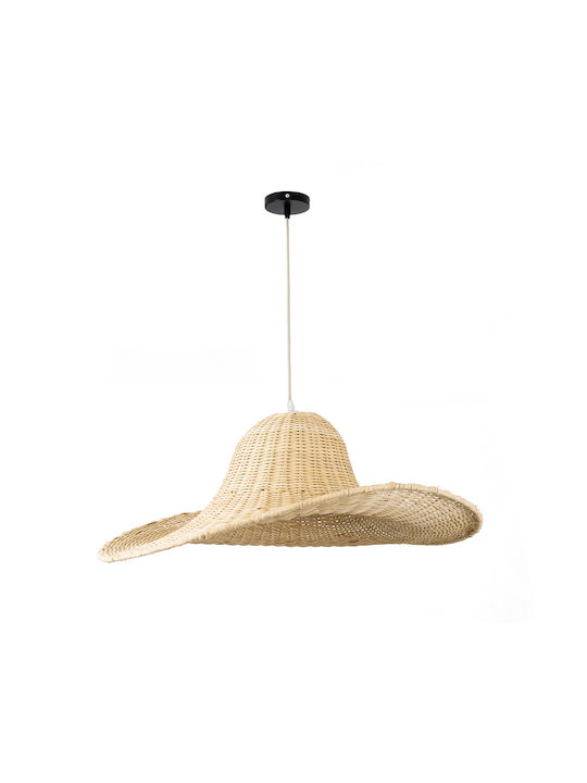 GloboStar Espargos Deckenleuchte Beige Boho Raster mit Lampenbirnensockel E27 70x70x35cm