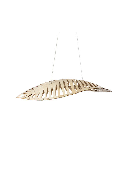 GloboStar Nani Deckenleuchte Beiges LED mit Natürliches Weiß Licht Raster 120x48x18cm