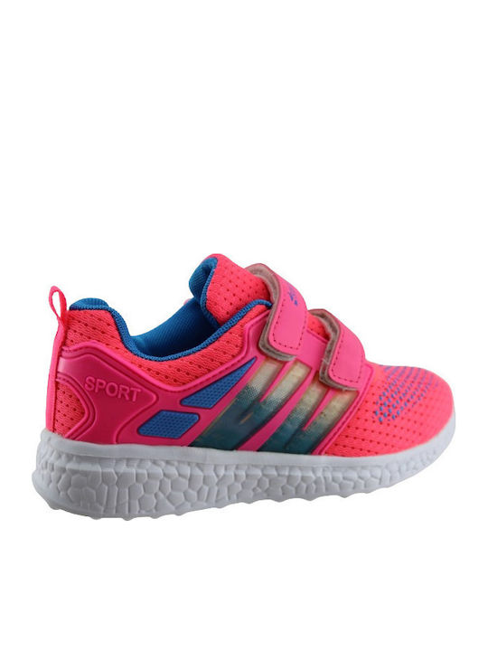 25-039 Παιδικά Sneakers με Σκρατς Φούξια