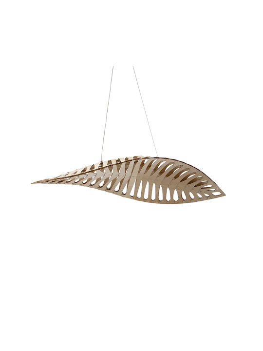 GloboStar Nani Deckenleuchte Beiges LED mit Natürliches Weiß Licht Raster 120x48x18cm