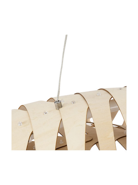 GloboStar Nani Deckenleuchte Beiges LED mit Natürliches Weiß Licht Raster 120x48x18cm