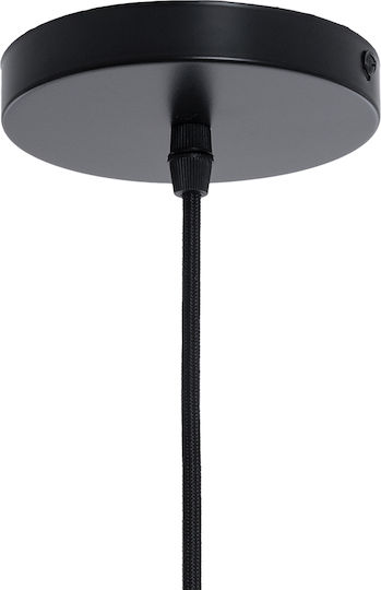 GloboStar Habana Hängelampe Orange Boho Raster mit Fassung E27 50x52x60cm.