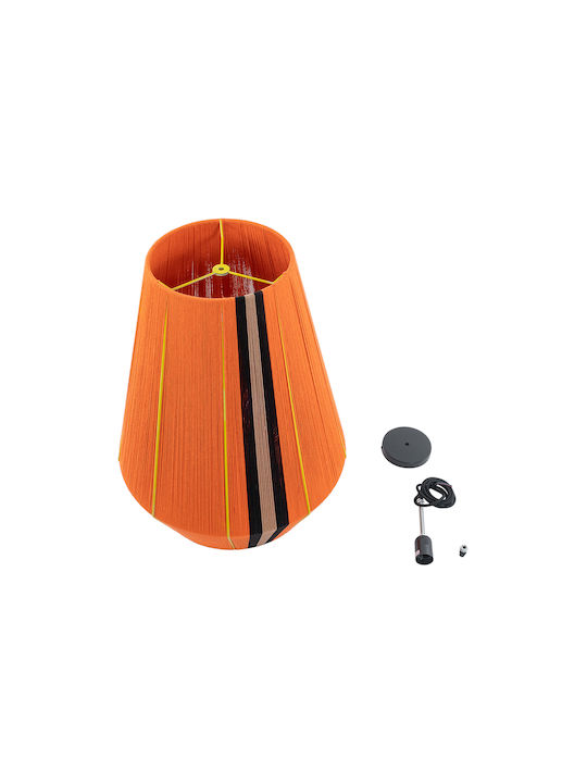 GloboStar Habana Pendant Light Orange Boho Grid with Socket E27 50x52x60cm