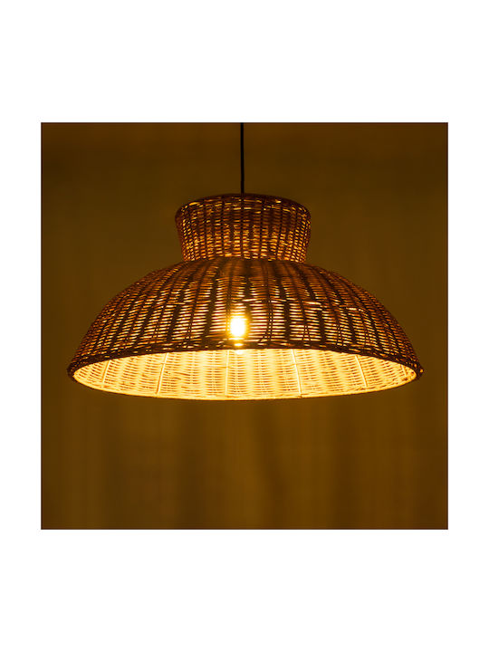 GloboStar Malabo Ceiling Light Brown Boho Grid with E27 Socket 60x60cm