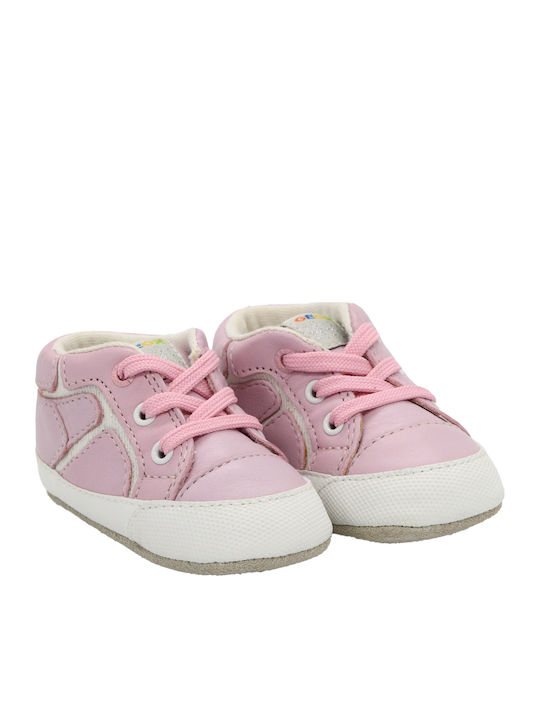 Geox Βρεφικά Sneakers Αγκαλιάς Ροζ Ian