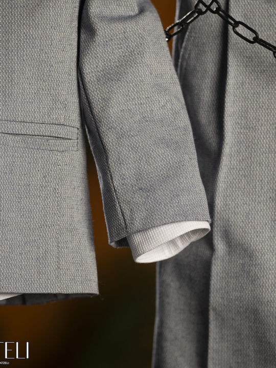 Vinteli Baptism Suit Gray 6 Pieces