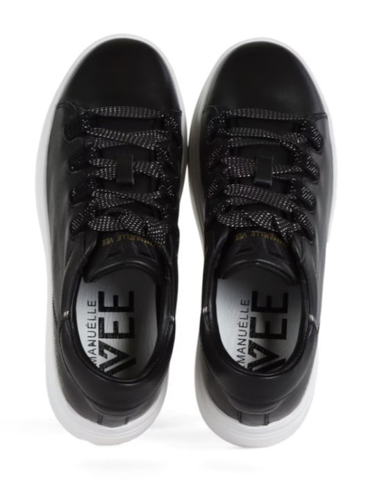 Damen Flatforms Sneakers Schwarz