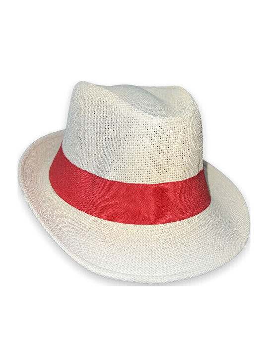 Kids' Hat Fedora Fabric Beige