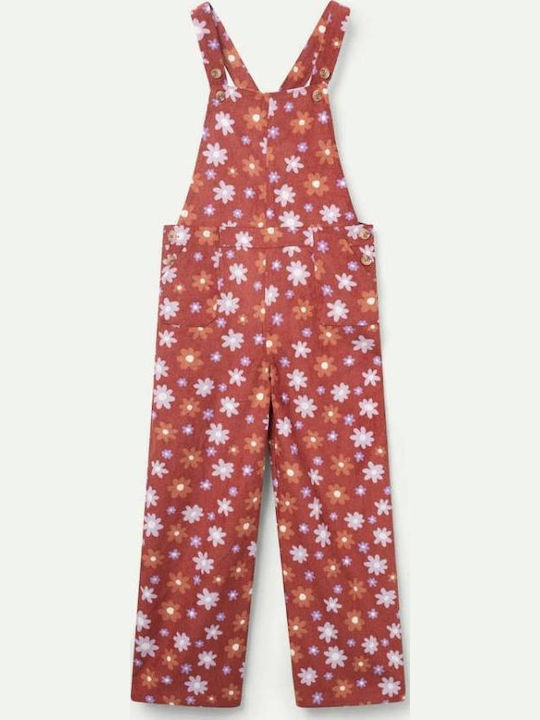 Kids' Corduroy Jumpsuit Brown