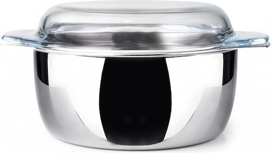 Ibili Frying Pan Basket Lid Stainless Steel 18/10 20 Cm 2 L Silver