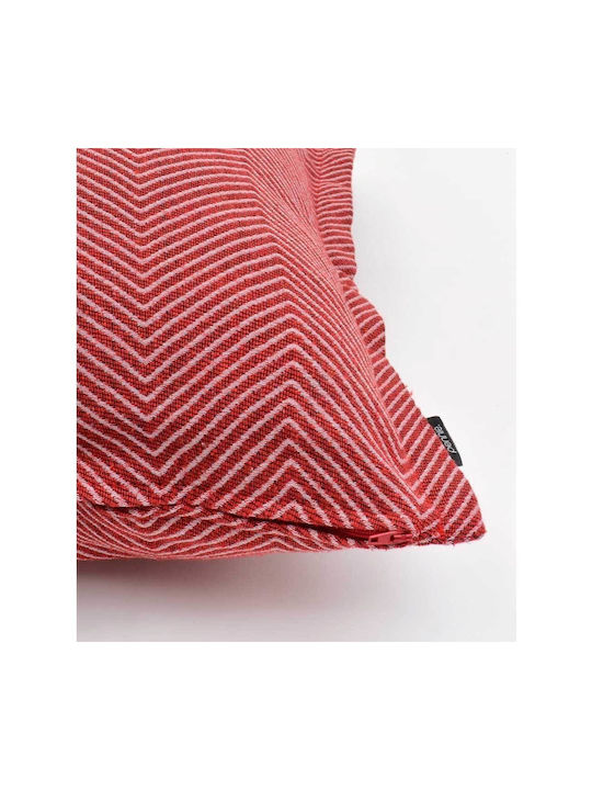 Pennie Dekorativer Kissenbezug Carthea aus 100% Baumwolle Burgundisch 30x45cm