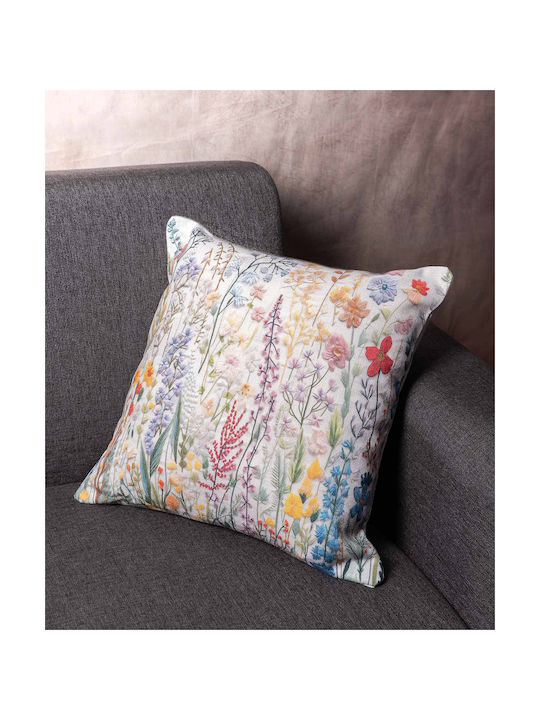 Silk Fashion Decorative Pillow Case Ks326 Multicolour 45x45cm.