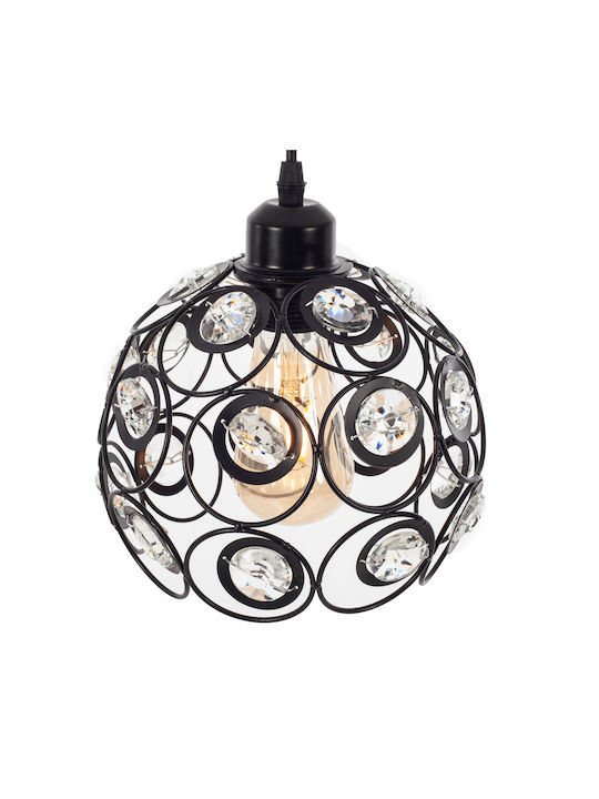 Artekko Pendant Light Black with Socket E27 20x20x20cm