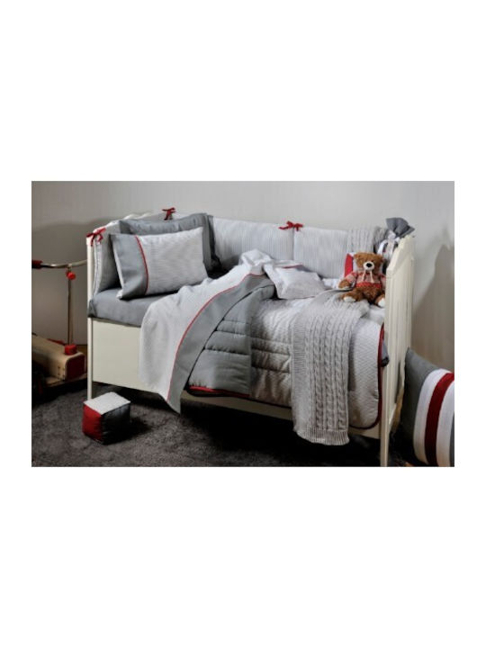 Down Town Home Βρεφικό Κουβερλί 701 95x145cm Grey