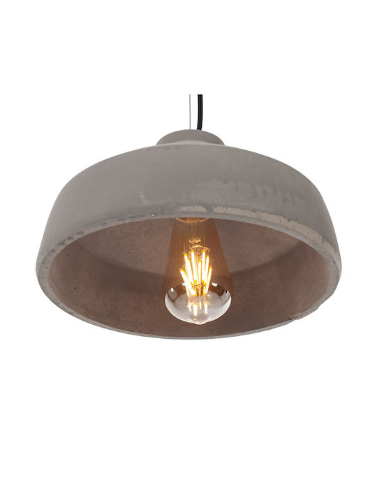 Artekko Pendant Light Gray with Socket E27 28x28cm