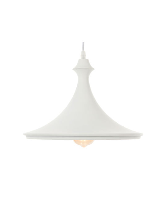 Artekko Pendant Light White with Socket E27 34x34x27cm