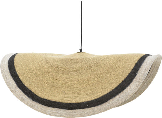 Inart Hatchie Pendant Light Black Boho with Socket E27 70x70x123cm