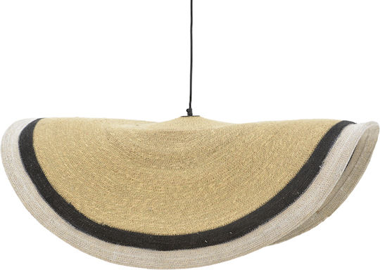 Inart Hatchie Κρεμαστό Φωτιστικό Μαύρο Boho με Ντουί E27 120x120x144εκ.