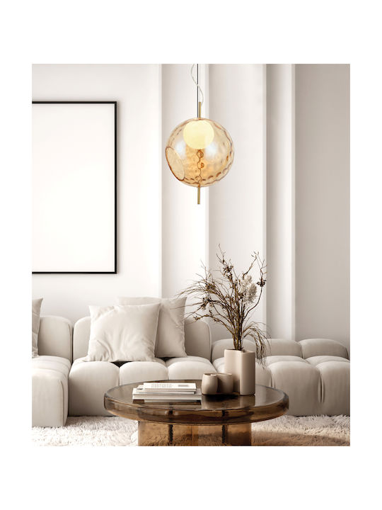 Viokef Adjustable Pendant Light Brown Rail