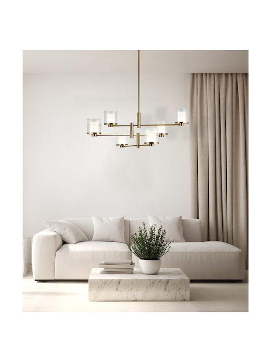 Zambelis Lights Pendant Light Yellow LED with Warm White Light 72.5x68.5x125cm