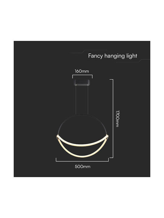 V-TAC Pendant Light White 50x16x170cm