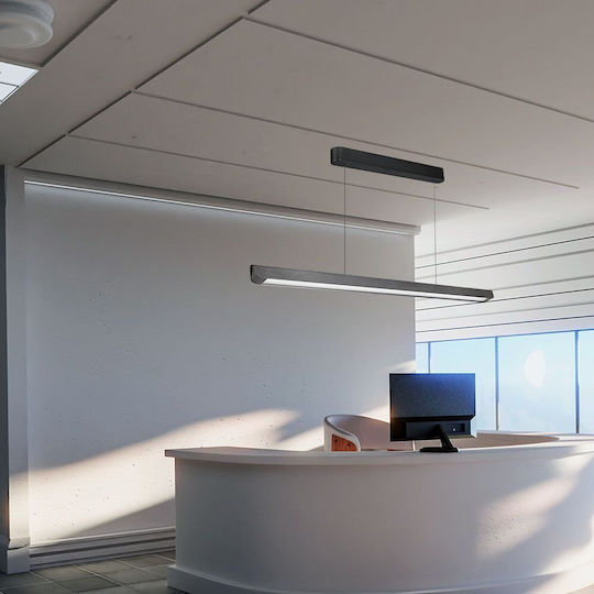 V-TAC Pendant Light Gray 122.7x5cm