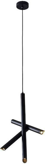 Luma Lustră Satin Black 24x55cm.