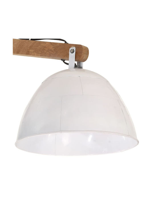 vidaXL Κρεμαστό Φωτιστικό Λευκό με Ντουί E27 105x30x65εκ.