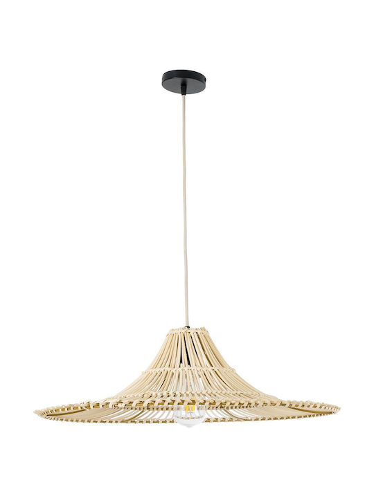 GloboStar Palermo Deckenleuchte Beiges Boho Raster mit Lampenbirnensockel E27 60x60x20cm