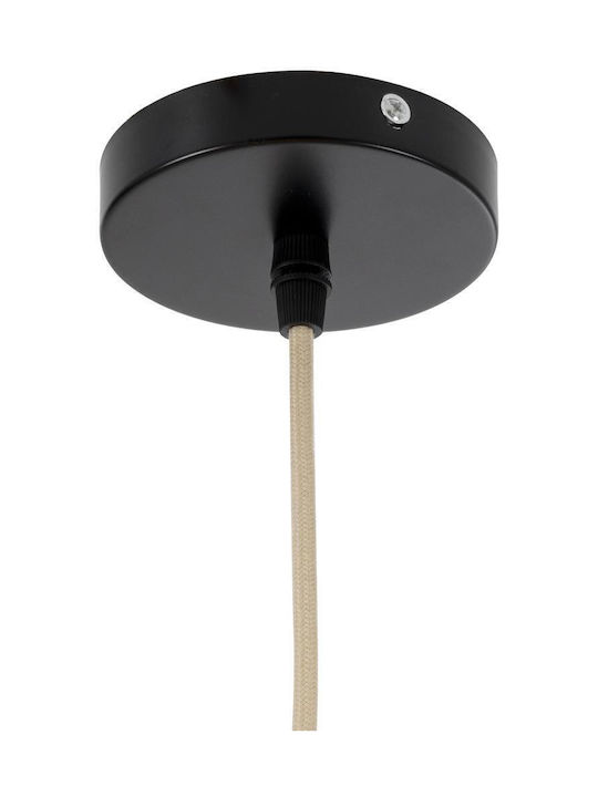 GloboStar Raito Beige Boho Grid Pendant Ceiling Light with E27 Socket 40x40x25cm