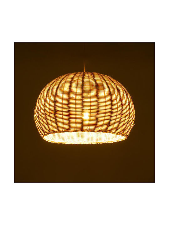 GloboStar Raito Beige Boho Grid Pendant Ceiling Light with E27 Socket 40x40x25cm