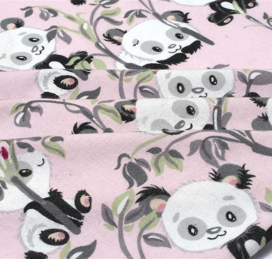 Dimcol Пухено одеяло За Количка Памук Panda Многоцветен 120x160см