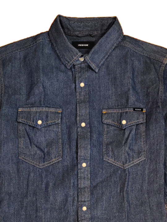 Rebase Denim Shirt Denim Blue