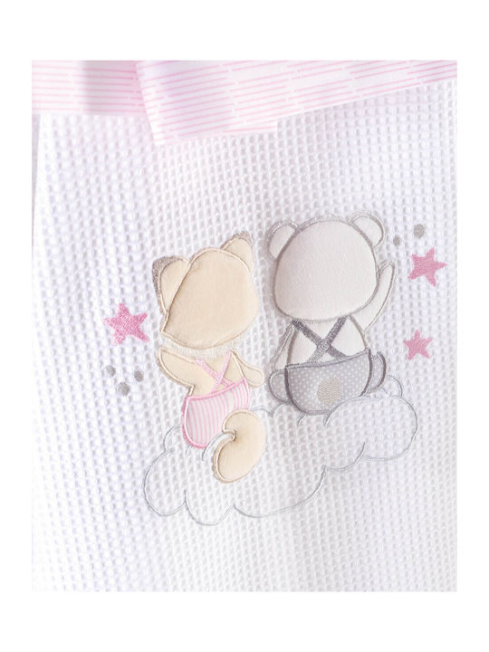 Rythmos Blanket Cot Waffle Pink Pink 120x150cm