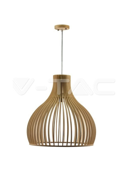 V-TAC Pendant Light Brown with Socket E27 45x45x45cm