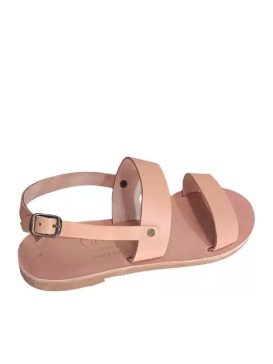 Sandale Casual Damă Din Piele Roz