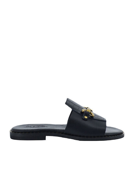 Sandale Casual Damă de Piele Negru