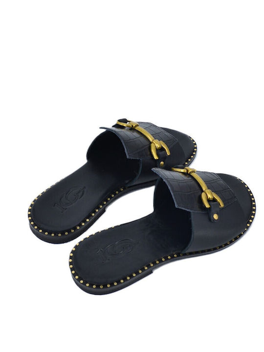 Sandale Casual Damă de Piele Negru