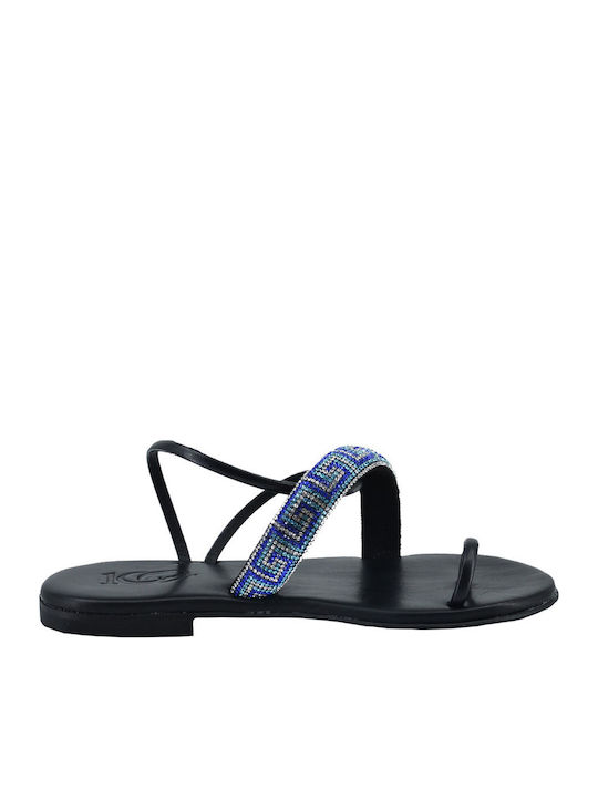 Sandale Casual Damă Din Piele Albastru