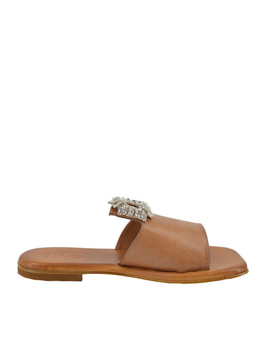 Sandale Casual Damă Din Piele Tabac Maro