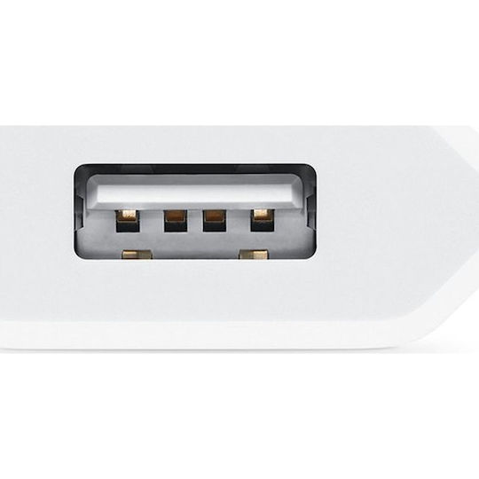 Apple Φορτιστής Χωρίς Καλώδιο με Θύρα USB-A 5W Λευκός (MGN13ZM/A)