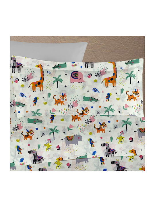 Dimcol Bebe Baby Cotton Pillowcase Multicolour 35x45cm